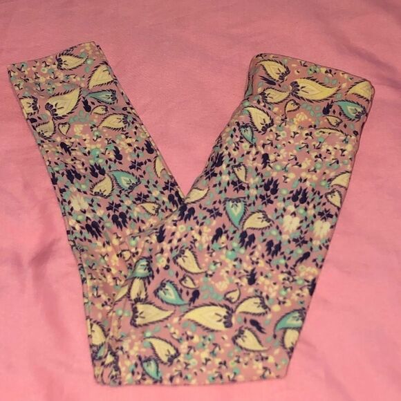 LuLaRoe Other - LuLaRoe Toddler Girl Flower Leggings S/M